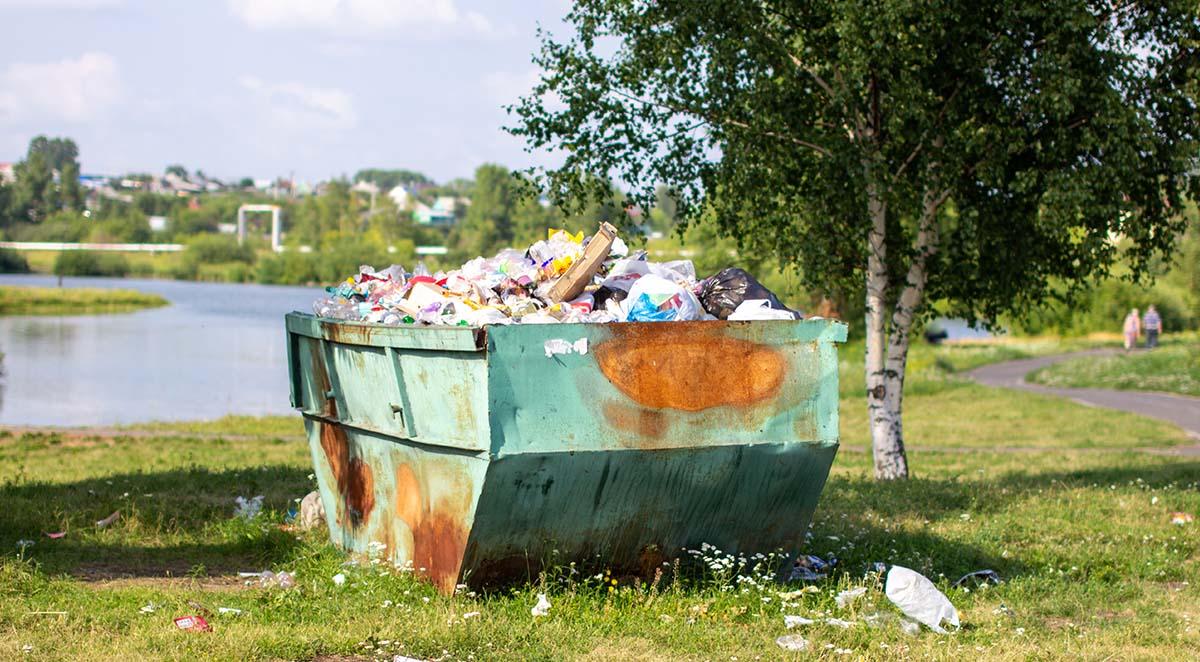 how to hide business dumpster